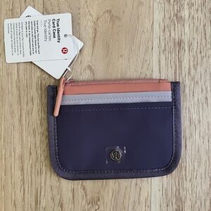 Lululemon Purple and Orange Card Holder